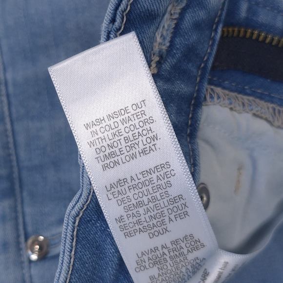 GOOD AMERICAN Size 6/28‎ Jeans GOOD WAIST Crop Raw Edge GWCFH367T Blue 352 - Picture 15 of 16